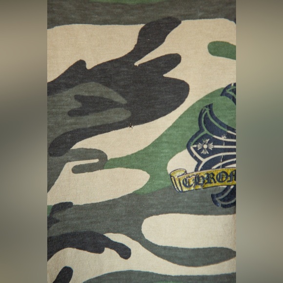 CHROME HEARTS VINTAGE CAMO TEE T SHIRT SINGLE STITCH XL - Picture 2 of 8
